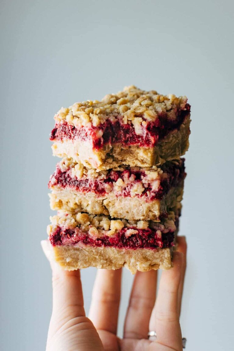 raspberry crumble bars